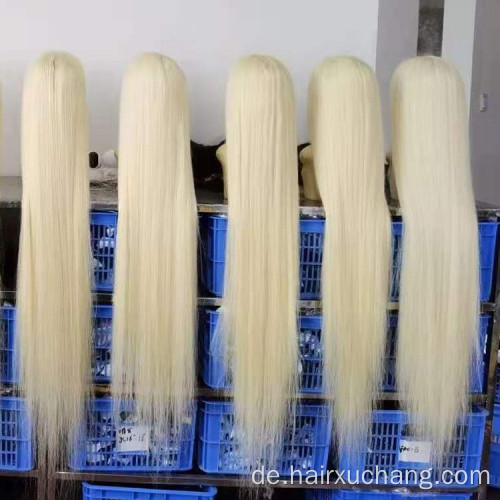 100% Mink Rohes jungfräuliches Haar 613 Blonde Spitzenfrontperücke